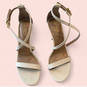 Lauren Ralph Lauren Cream Strappy Heels